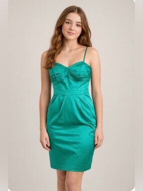 tight fitting bridesmaid dresses Rose One Shoulder Dress in Stretch Satin sexy bridesmaid dresses best shapewear bodysuit Dress Shirt Size:15/32-33 Pink Embellished Short Sleeve